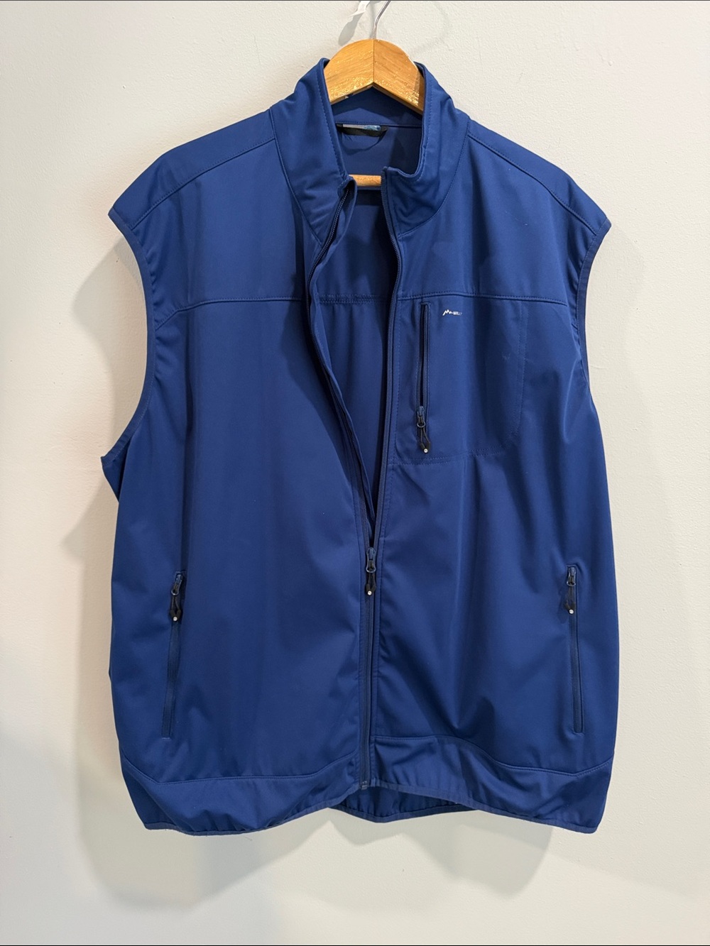 Men's Royal Blue Willit Softshell Vest with Zip Pockets -